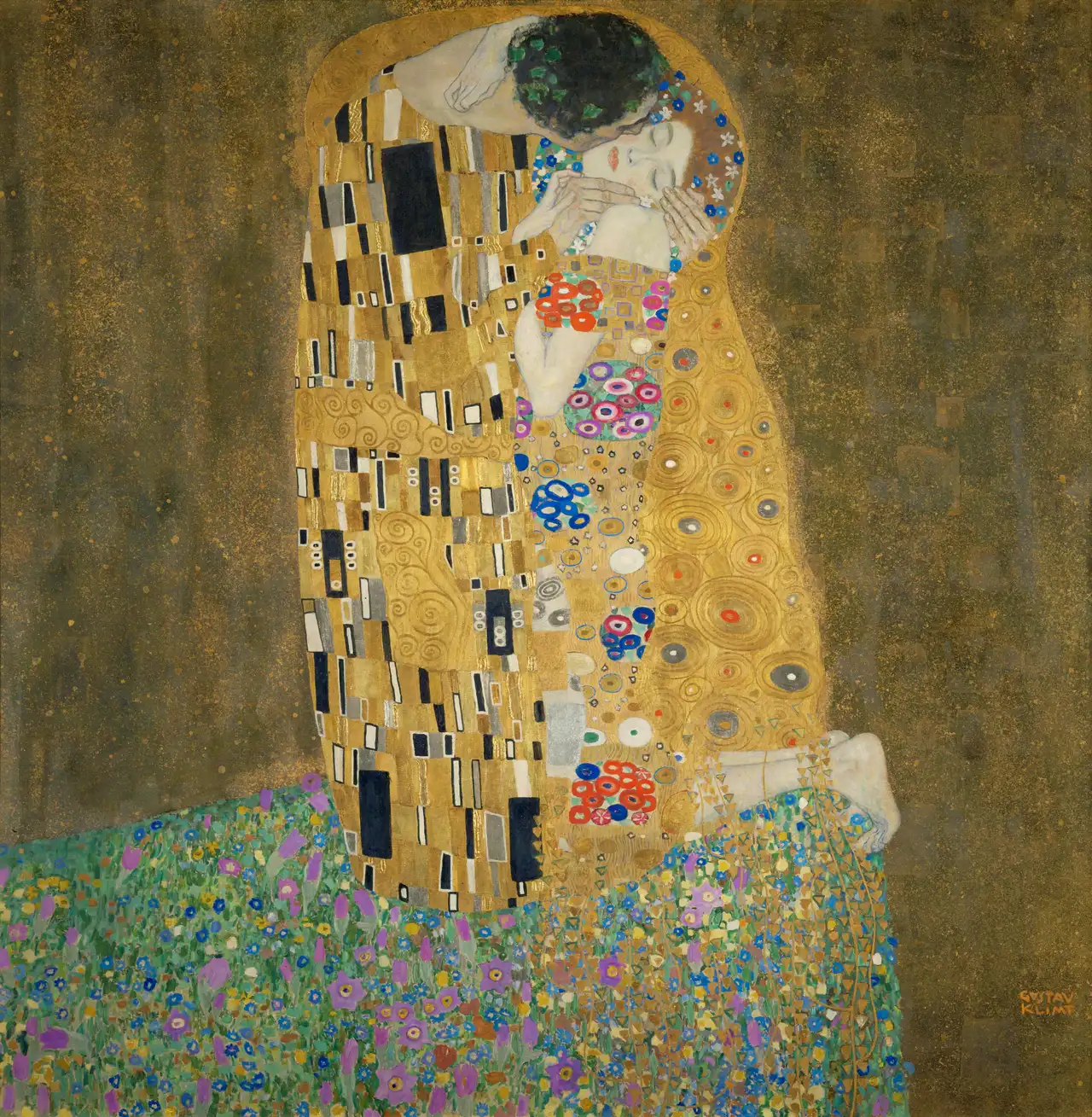 El beso y la superficie viva de Klimt